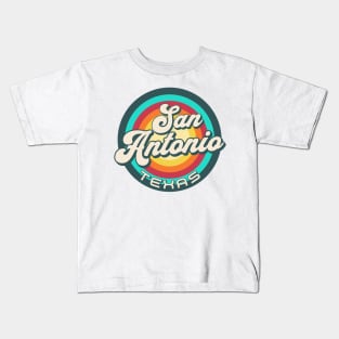 Retro San Antonio Texas Kids T-Shirt